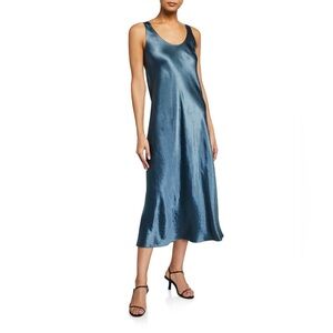 Vince Satin Bias Maxi Dress XXS